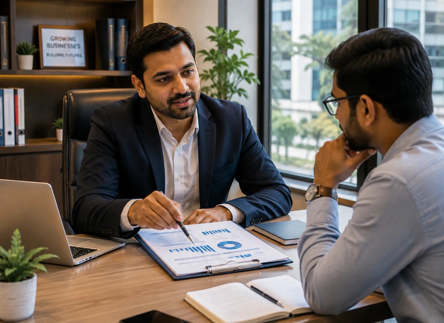 Business finance consultation