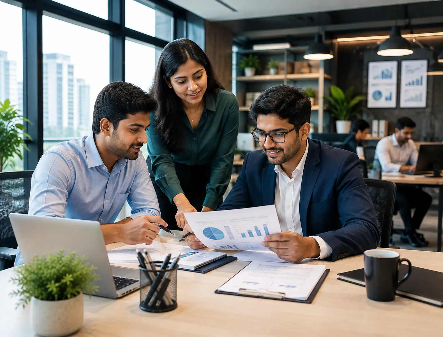 Modern growing business office